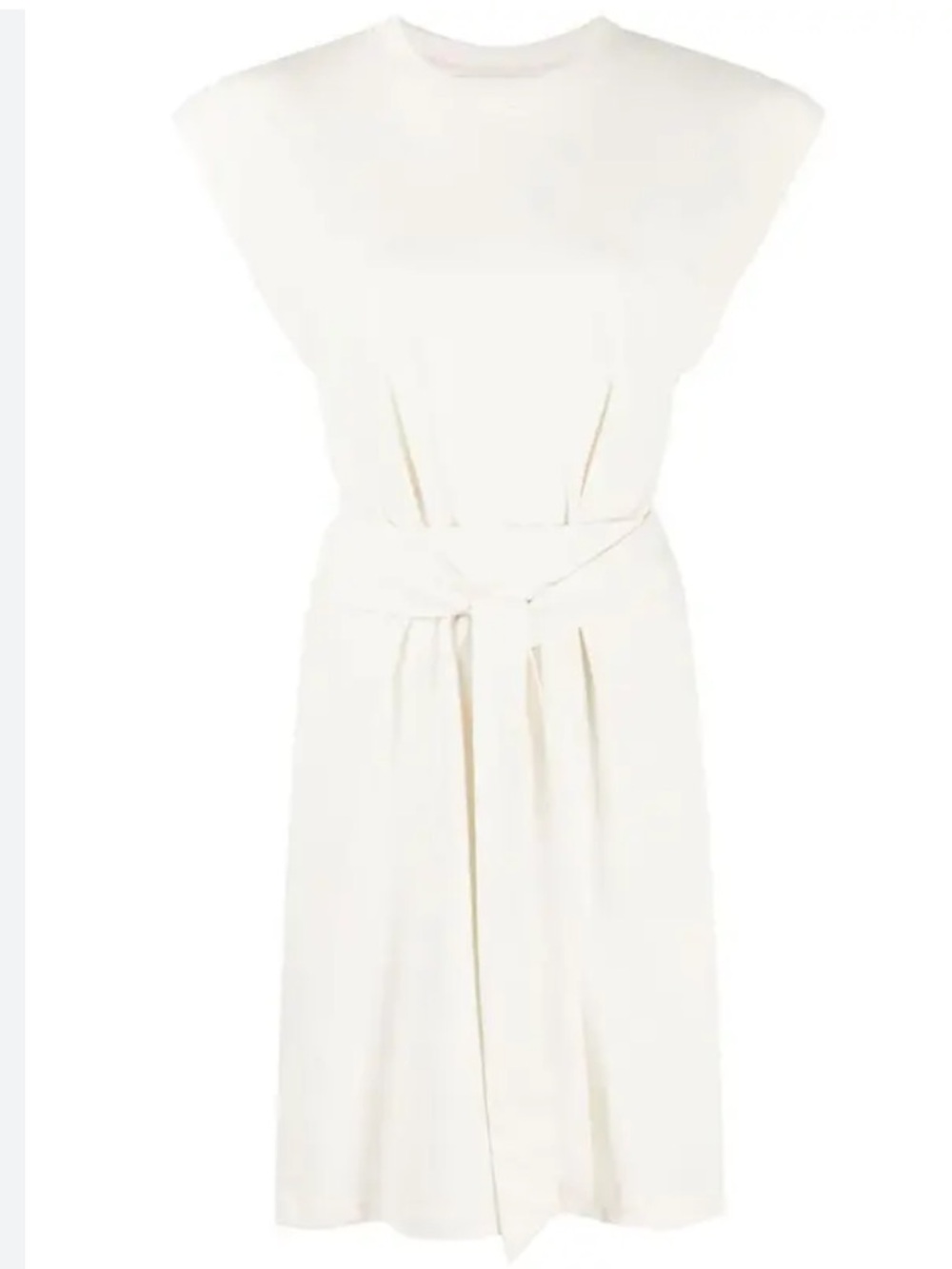 Vince Women's Short Sleeve Tie
Waist Dress neutral ivory Peruvian Cotton M - Picture 10 of 10